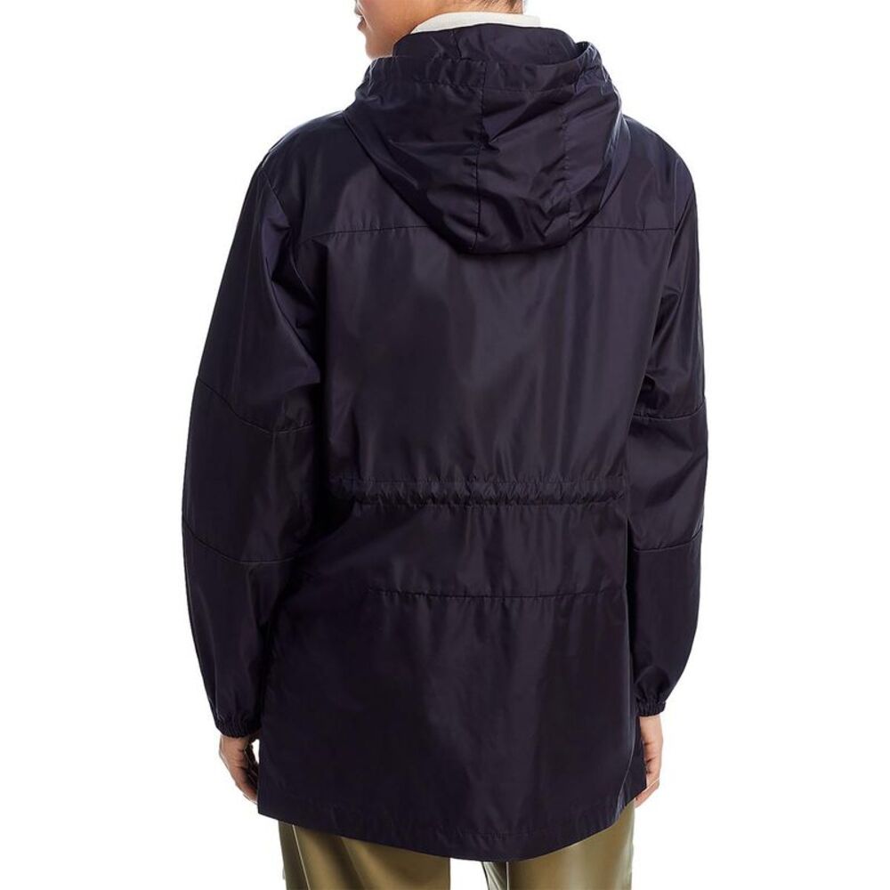 Moncler Womens Veirade Navy Hooded Lightweight Soft Shell Jacket Coat NWT - Picture 2 of 2